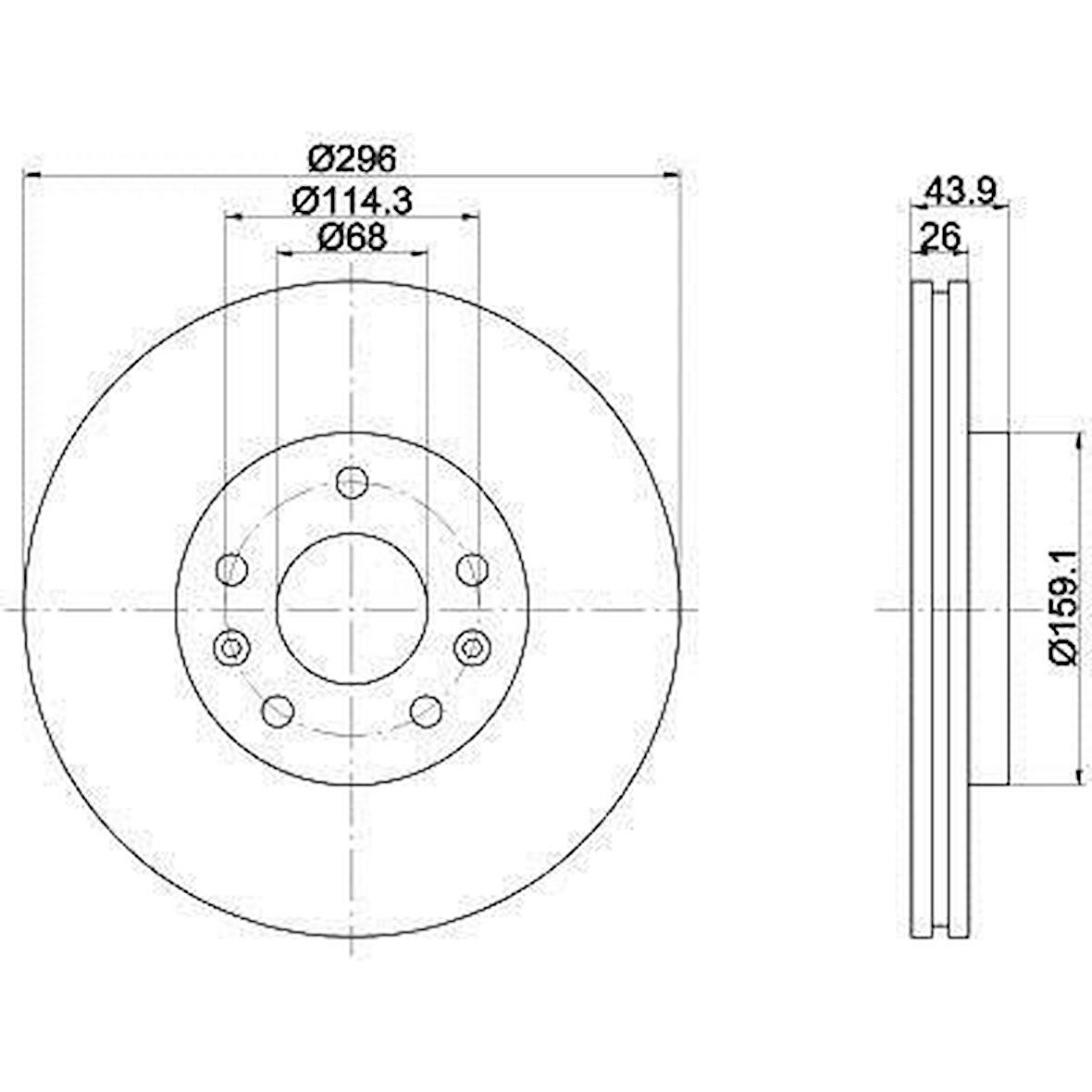 Renault Latitude Ön Fren Disk [Walburg] (402060002)